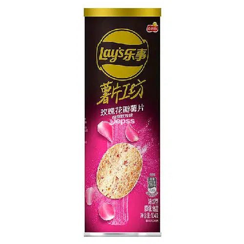 Lay's Limited Edition Rose Petal Sweet and Sour Flavour Crisps 104g - Candy Mail UK