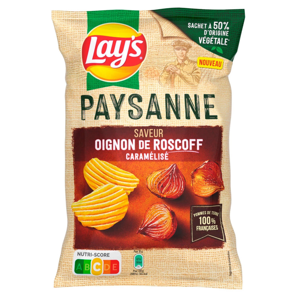 Lay's Paysanne Caramelised onion Flavour Crisps 120g - Candy Mail UK