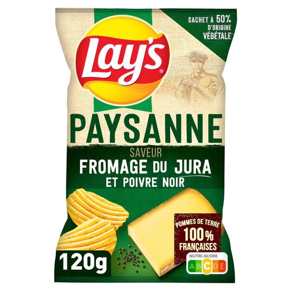 Lay's Paysanne Fromage De Jura Flavour Crisps 120g - Candy Mail UK