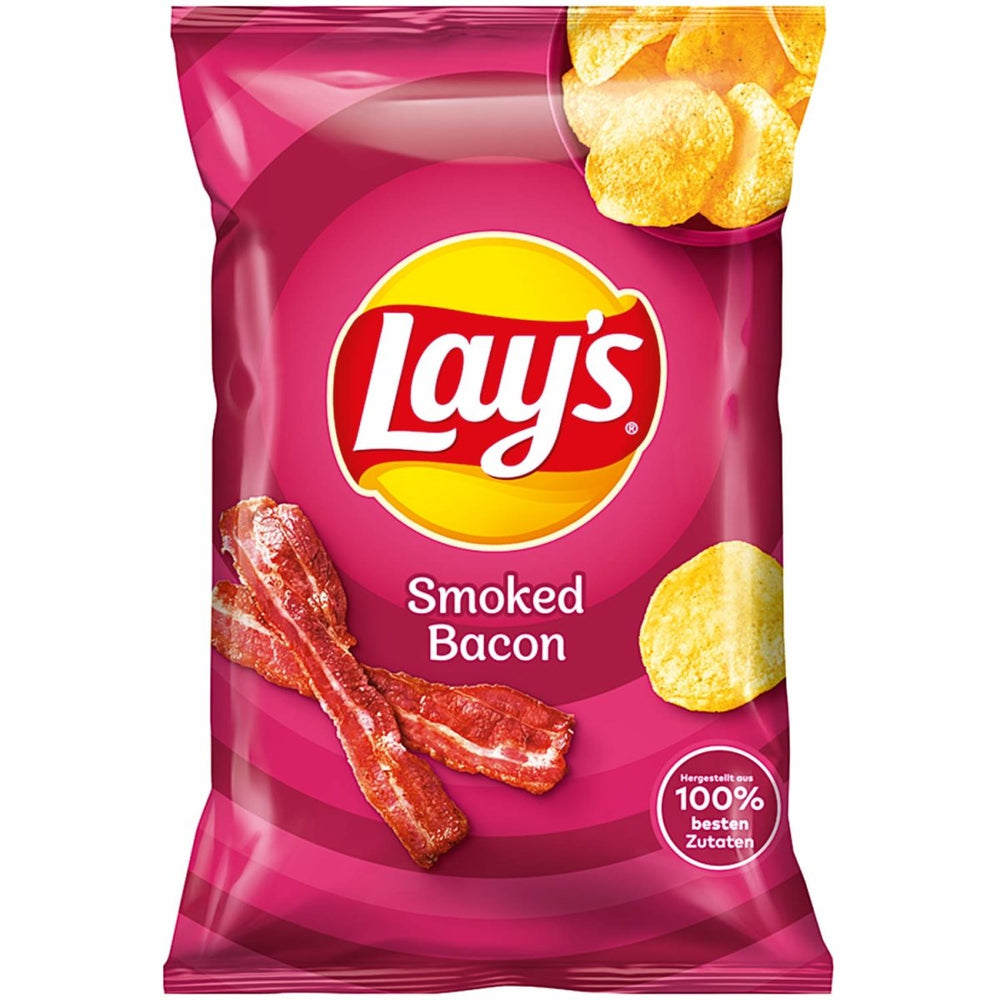 Lay's Smoked Bacon Crisps (Germany) 150g Candy Mail UK