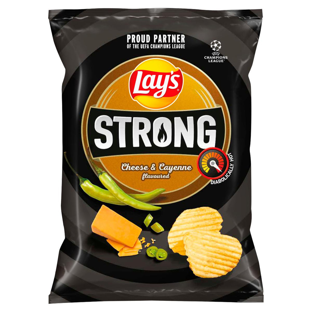 Lay's Strong Cheese and Cayenne 130g - Candy Mail UK