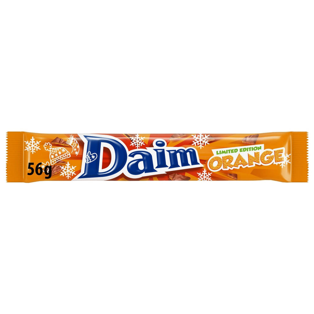 Limited Edition Daim Bar with Orange 56g - Candy Mail UK