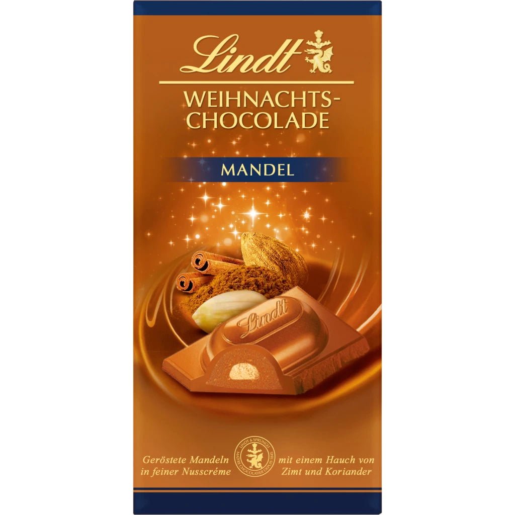 Lindt Christmas Chocolate Classic Bar 100g Candy Mail UK