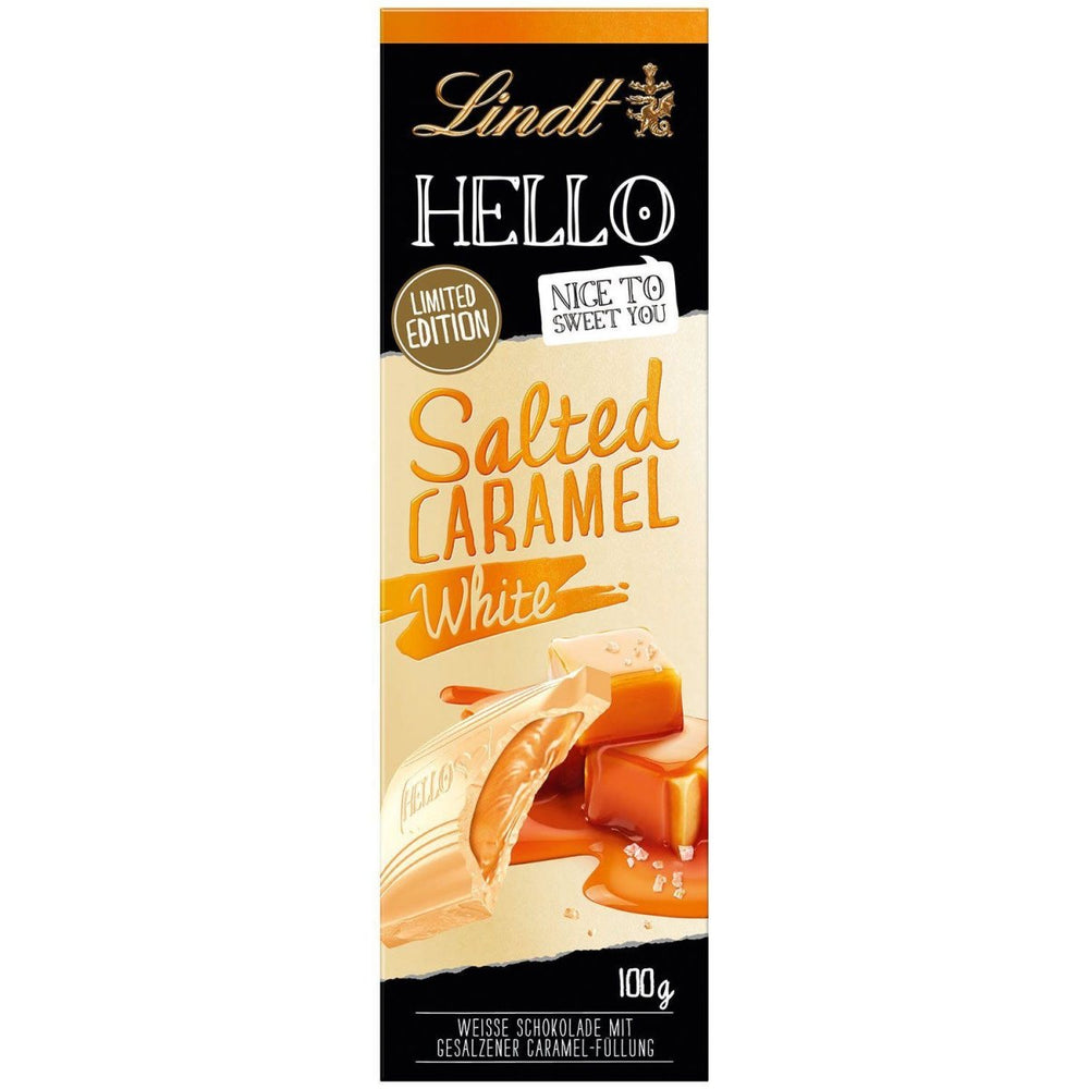 Lindt Hello Salted Caramel White 100g - Candy Mail UK