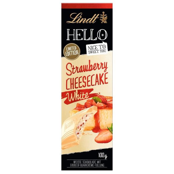 Lindt Hello Strawberry Cheesecake White 100g - Candy Mail UK