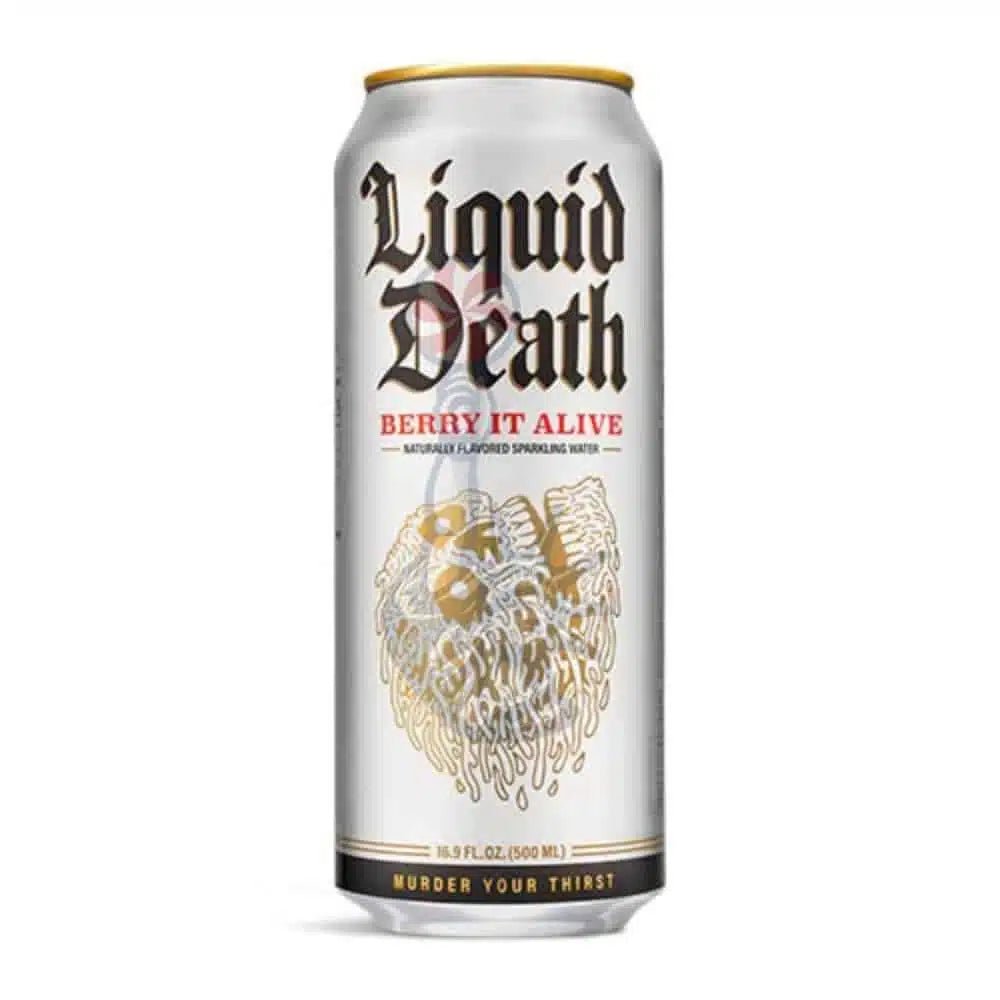 Liquid Death Berry it Alive Sparkling Water 500ml - Candy Mail UK