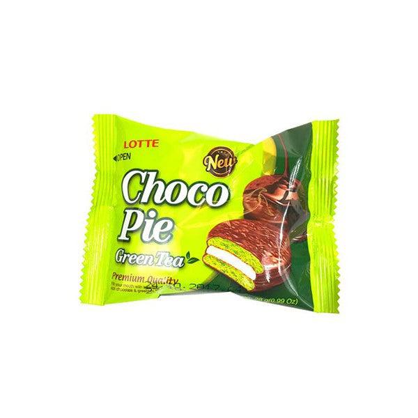 Lotte Chocopie Green Tea 27g - Candy Mail UK