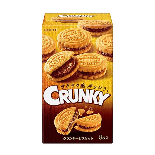 Lotte Crunky Chocolate Sandwich Biscuit 90g - Candy Mail UK