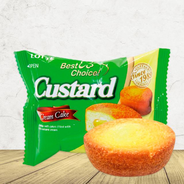Lotte Custard Cream Cake - Candy Mail UK