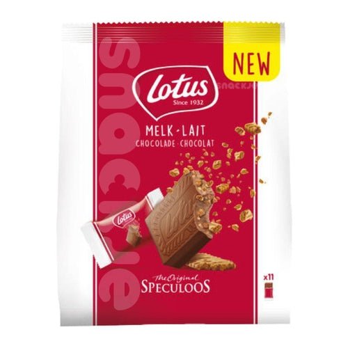 Lotus Biscoff Crunchy Milk Chocolate Pieces Bag 165g - Candy Mail UK