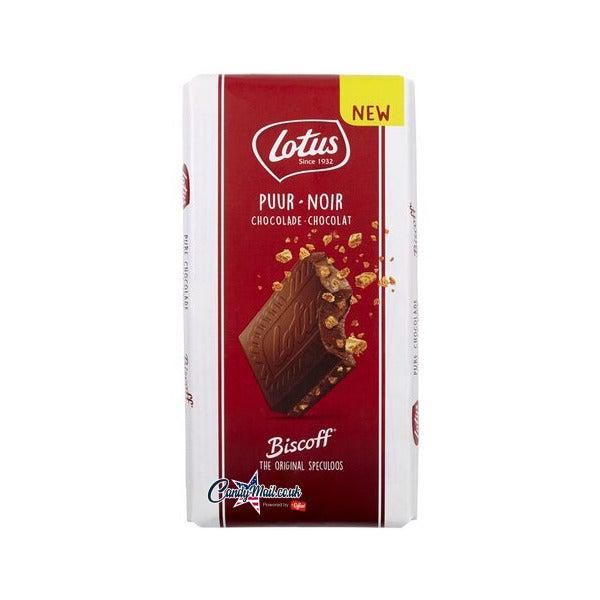 Lotus Biscoff Dark Chocolate with Biscuit pieces 180g - Candy Mail UK