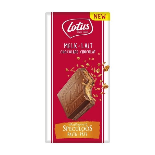 Lotus Biscoff Milk Chocolate with Speculoos Cream 180g - Candy Mail UK