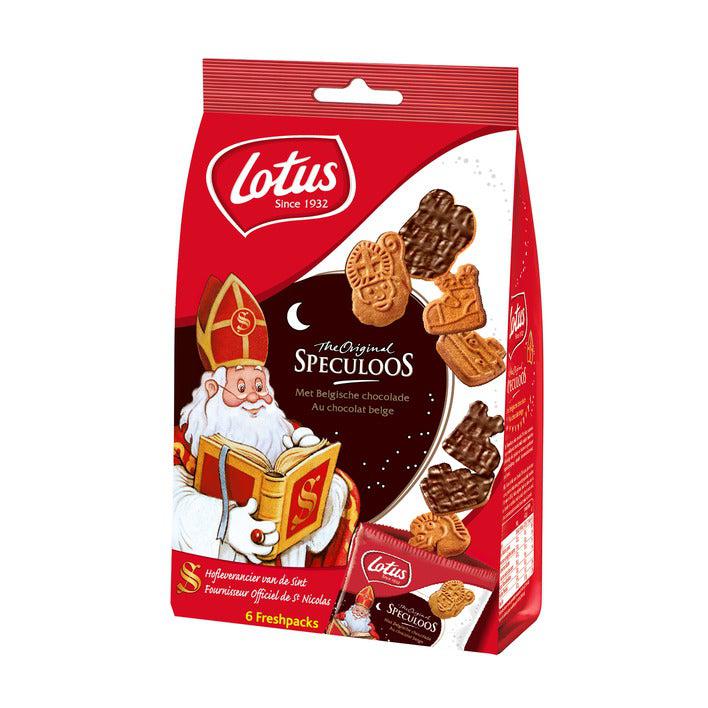 Lotus The Original Speculoos Chocolate Biscuits 6×25g Bag - Candy Mail UK