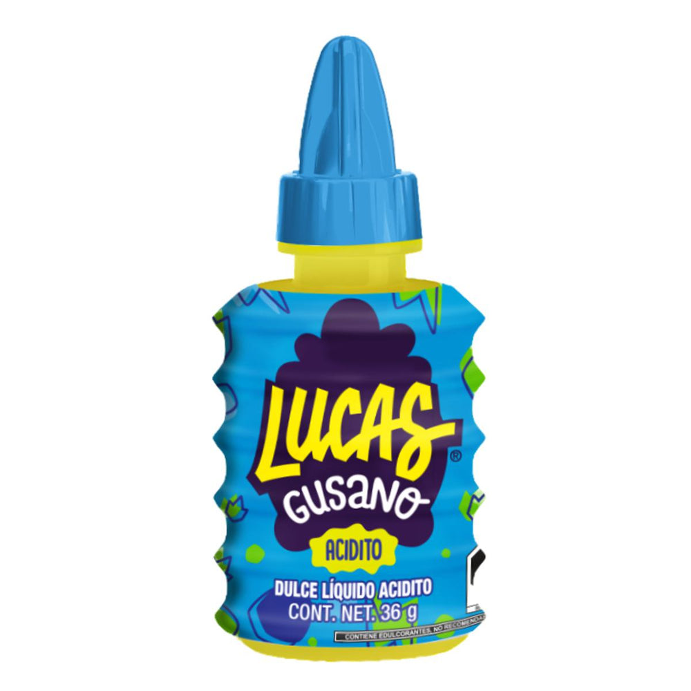 Lucas Gusano Sour Acidito Liquid Candy 36g - Candy Mail UK
