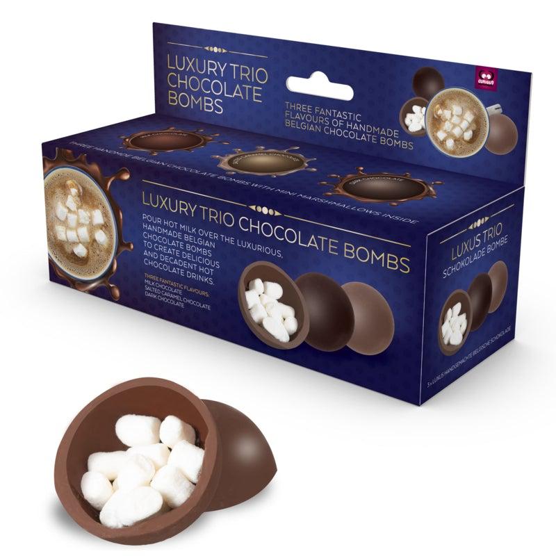 Luxury Hot Chocolate Bomb Trio - Candy Mail UK