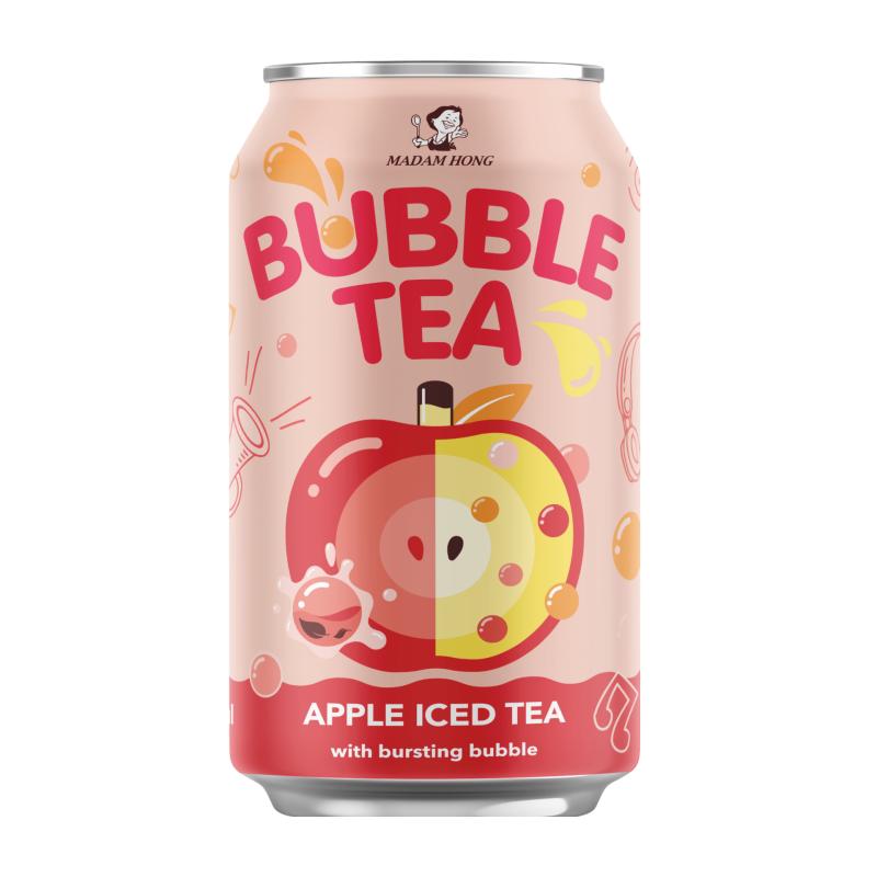 Madam Hong Bubble Tea Apple Iced Tea 320ml - Candy Mail UK