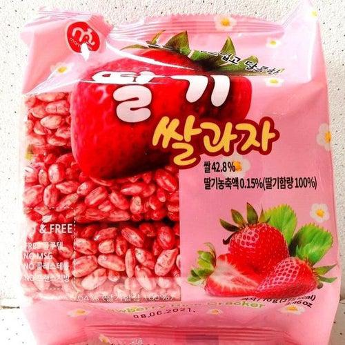 Mammos Strawberry Rice Cracker 70g - Candy Mail UK