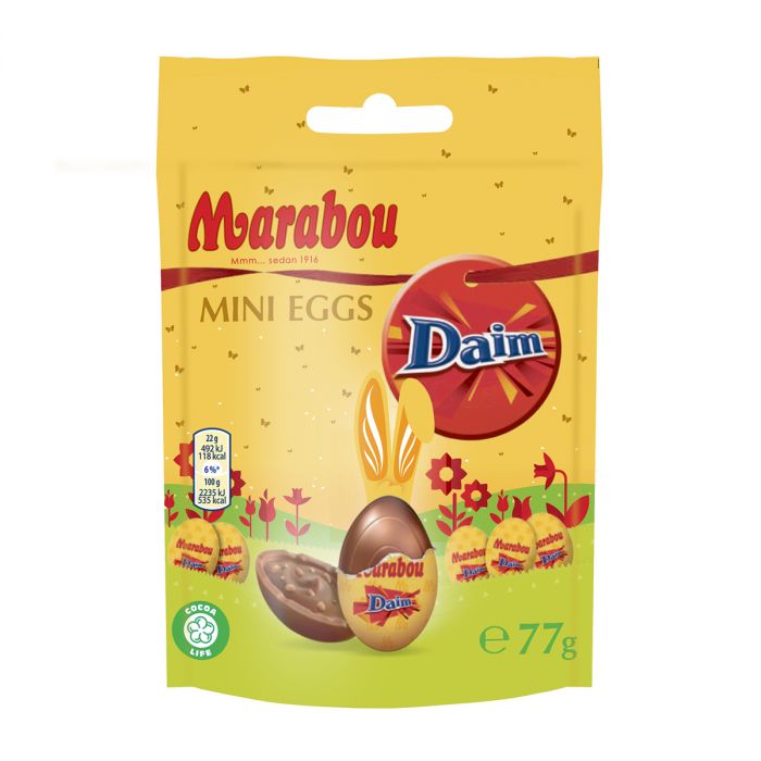 Marabou Daim Easter Mini Eggs (Sweden) 77g - Candy Mail UK