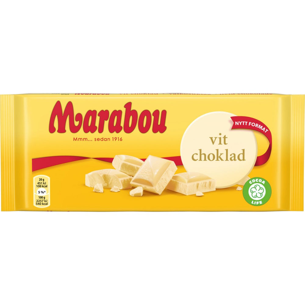 Marabou White Chocolate (Sweden) 180g - Candy Mail UK