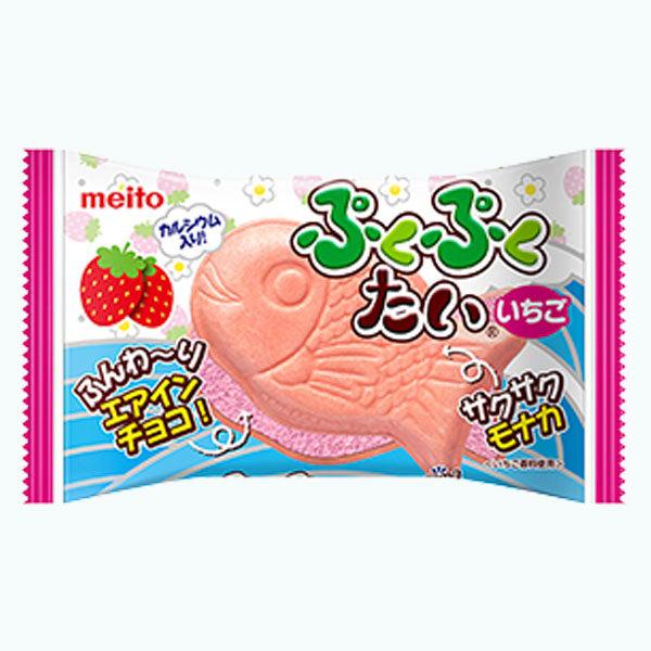 Meito Pukupuku Tai Air-in Strawberry 16.5g - Candy Mail UK