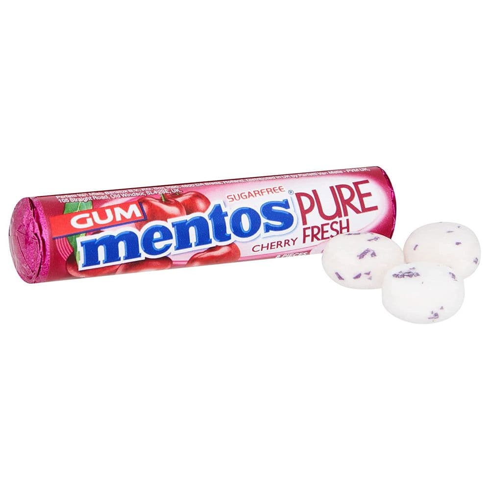 Mentos Cherry Breath Fresh Gum 15g - Candy Mail UK