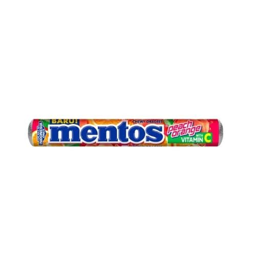 Mentos Chewy Peach Orange 29g - Candy Mail UK