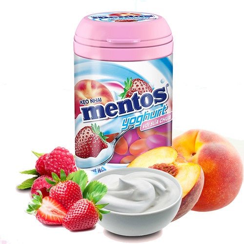 Mentos Strawberry and Peach Yogurt 90g - Candy Mail UK