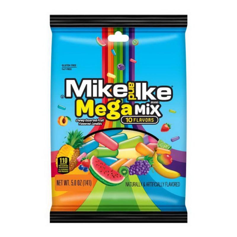 Mike and Ike Mega Mix Peg Bag 141g - Candy Mail UK