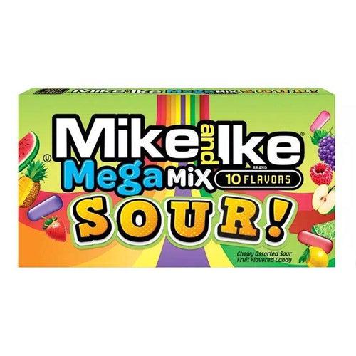 Mike and Ike Sour Mega Mix Theatre Box 141g - Candy Mail UK