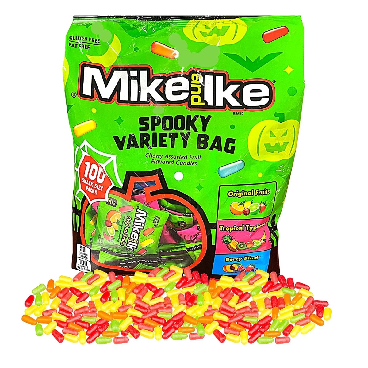 Mike and Ike Spooky Variety Bag 100 Pieces 1.42kg - Candy Mail UK