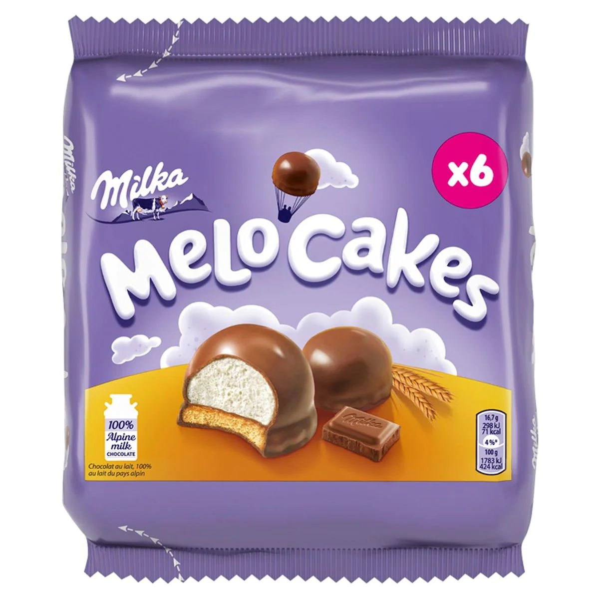 MILKA MELO CAKES 6 PIECES 100g - Candy Mail UK