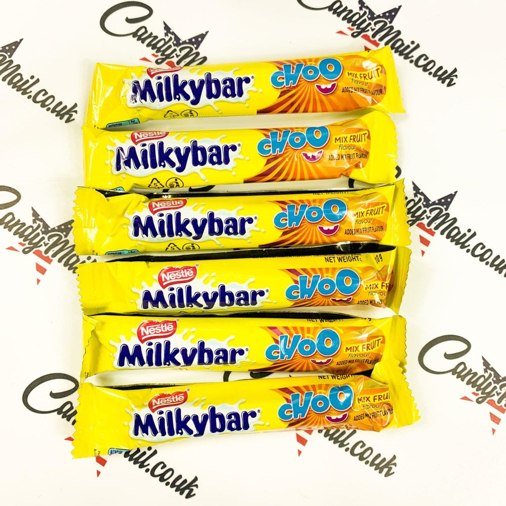 Milkybar Choo Fruit Mix 6 x 10g Bars Best Before 6th March 22 - Candy Mail UK