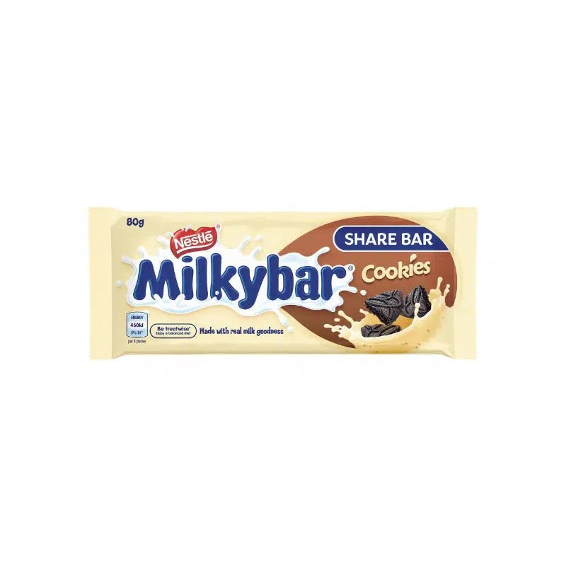 Milkybar Cookies Share Bar (Australia) 80g - Candy Mail UK