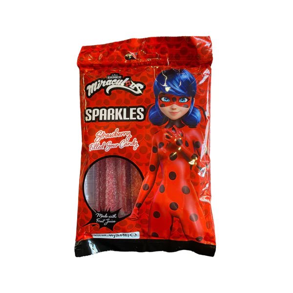 Miraculous Sparkles Strawberry Filled Sour Candy 80g - Candy Mail UK