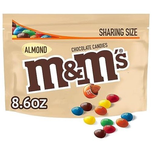 M&Ms Almond Sharing Size Bag 243g - Candy Mail UK