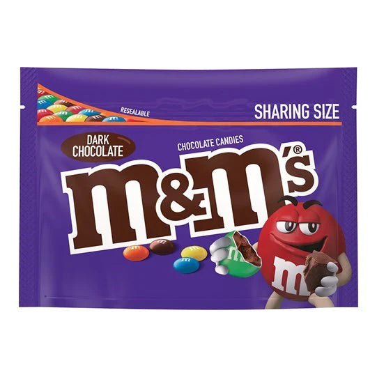 M&Ms Dark Chocolate Share Size Bag 266g - Candy Mail UK