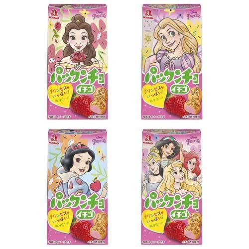 Morinaga Punkuncho Disney Princess Strawberry Flavour (Japan) 43g - Candy Mail UK