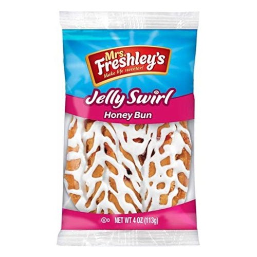 Mrs. Freshley's Jelly Swirl Honey Bun 113g - Candy Mail UK