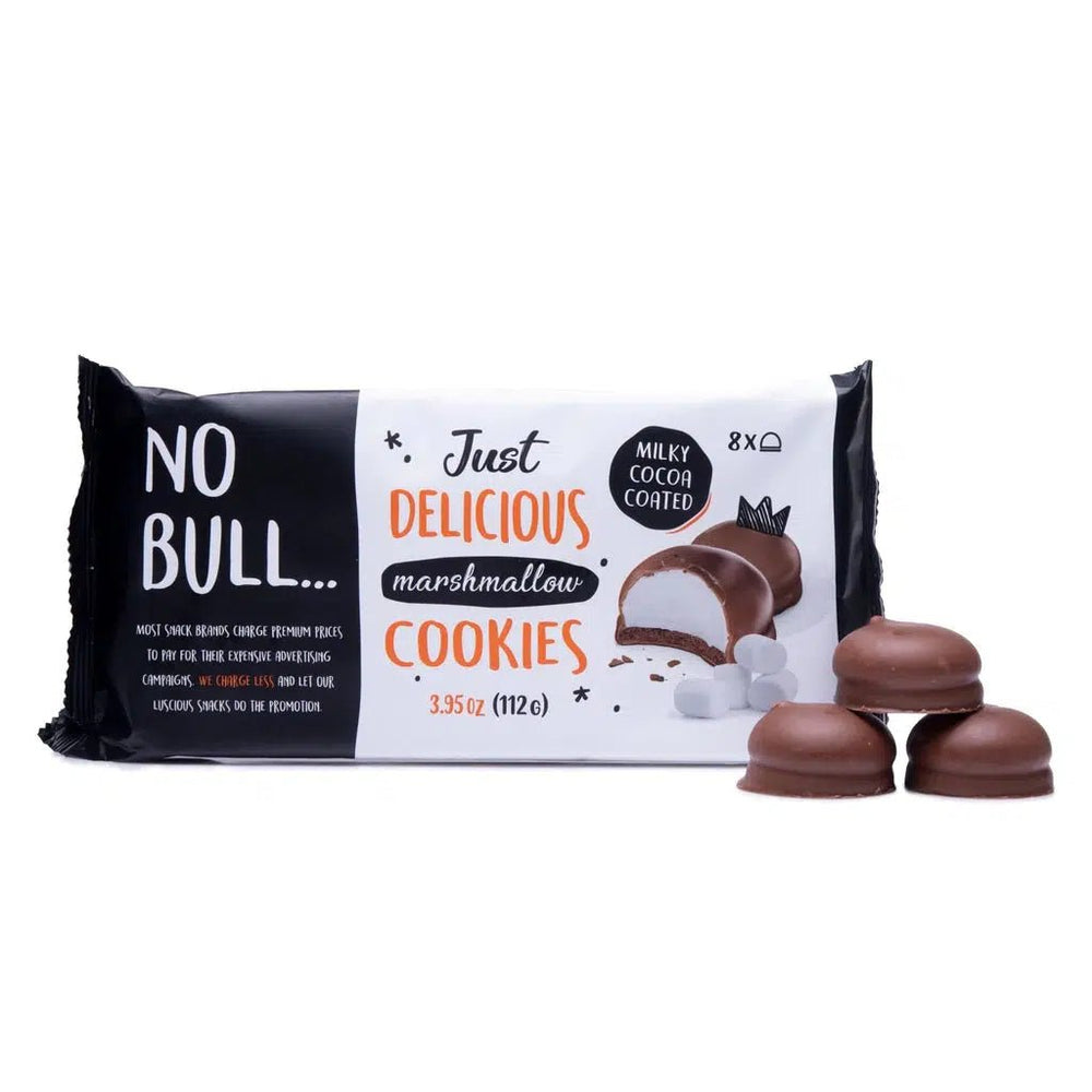 
                  
                    No Bull Just Delicious Marshmallow Cookies 112g - Candy Mail UK
                  
                