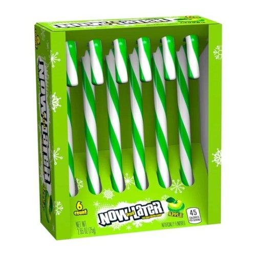 Now and Later Apple Candy Canes 75g - Candy Mail UK