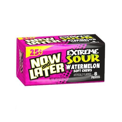 Now and Later Extreme Sour Watermelon 26g - Candy Mail UK