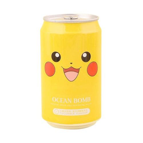 Ocean Bomb Pokemon Cucumber Soda Pikachu 330ml - Candy Mail UK
