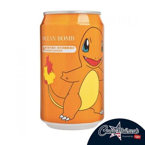 Ocean Bomb Pokemon Orange Soda Charmander 330ml (Damaged Can) - Candy Mail UK