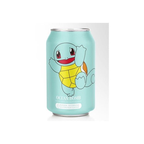 Ocean Bomb Pokemon Pear Soda Squirtle 330ml - Candy Mail UK