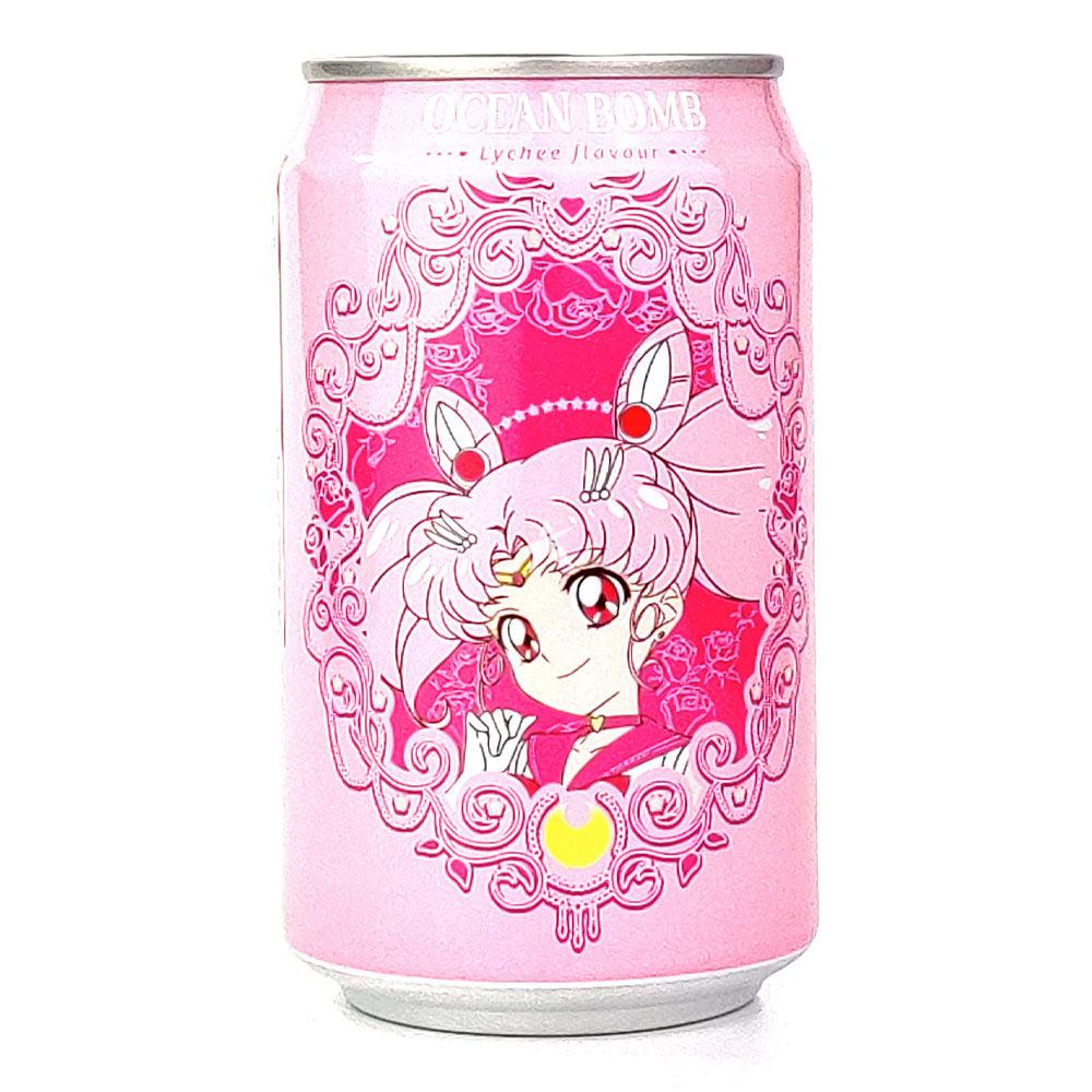 Ocean Bomb Sailor Moon Lychee Flavour Soda 330ml - Candy Mail UK