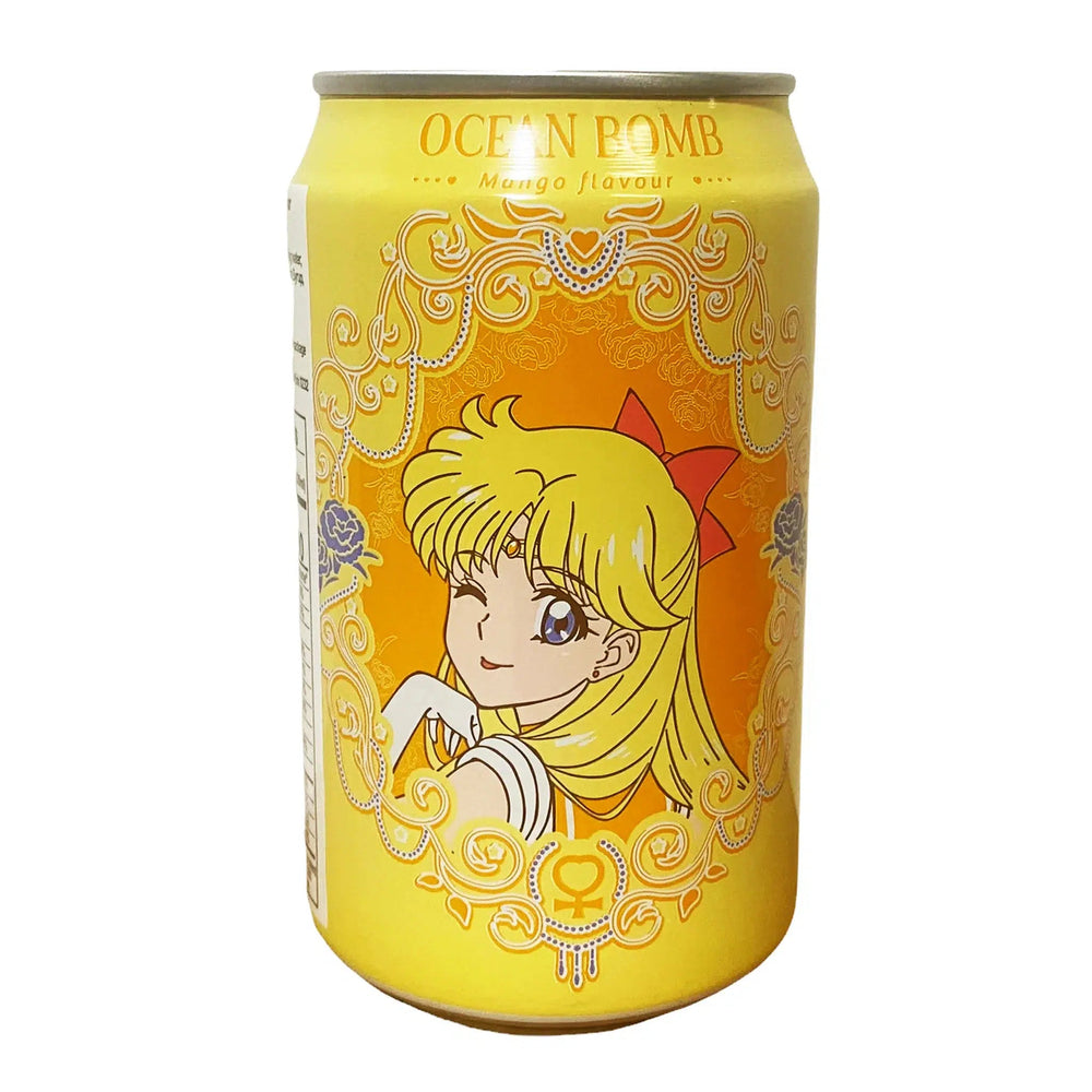 Ocean Bomb Sailor Moon Mango Flavour Soda 330ml - Candy Mail UK