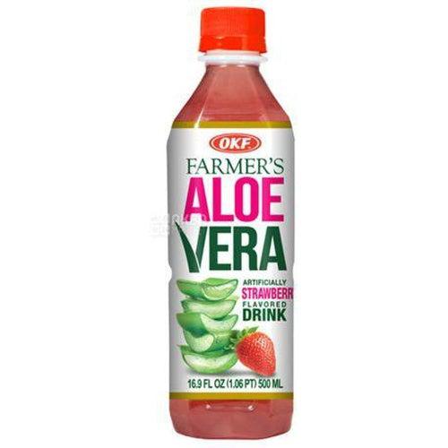 OFK Farmer's Aloe Vera Strawberry Drink 1.5L - Candy Mail UK