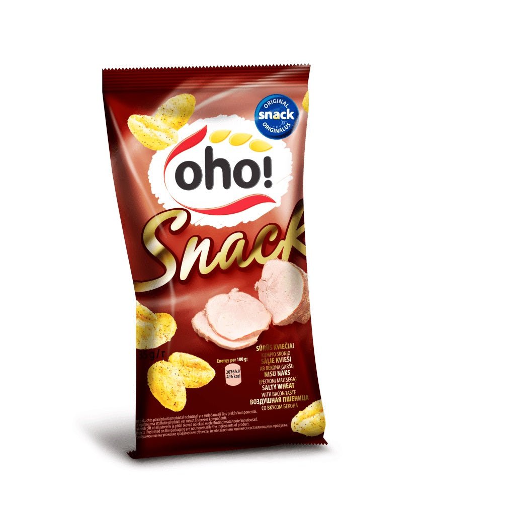 Oho! Snacks Salty Wheat Bacon flavour 35g - Candy Mail UK