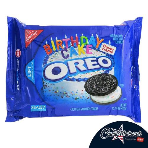 Oreo Birthday Cake Cookies Family Pack 482g - Candy Mail UK