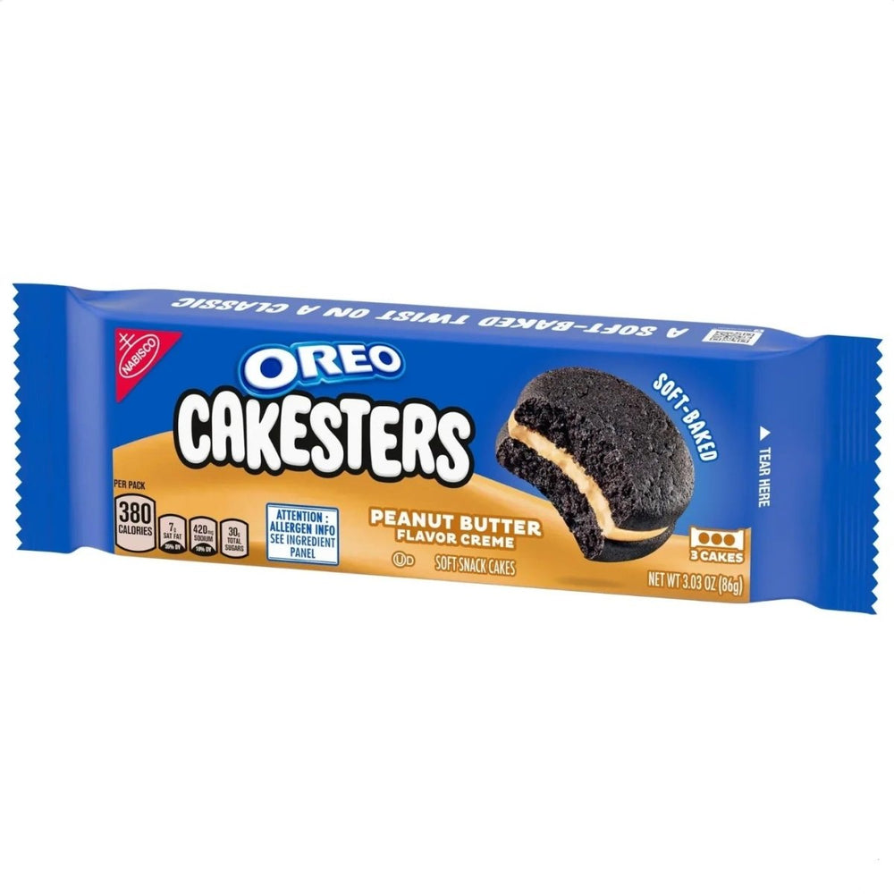 Oreo Cakesters Peanut Butter 3 Pack 86g - Candy Mail UK
